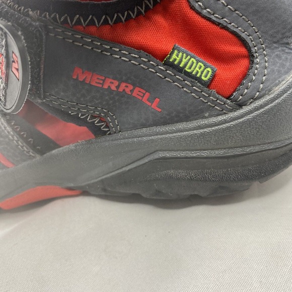 Merrell Hydro Hiking Sandals Waterproof Grey Red Closed-Toe Mens 6/ Womens 7.5 - Picture 7 of 11